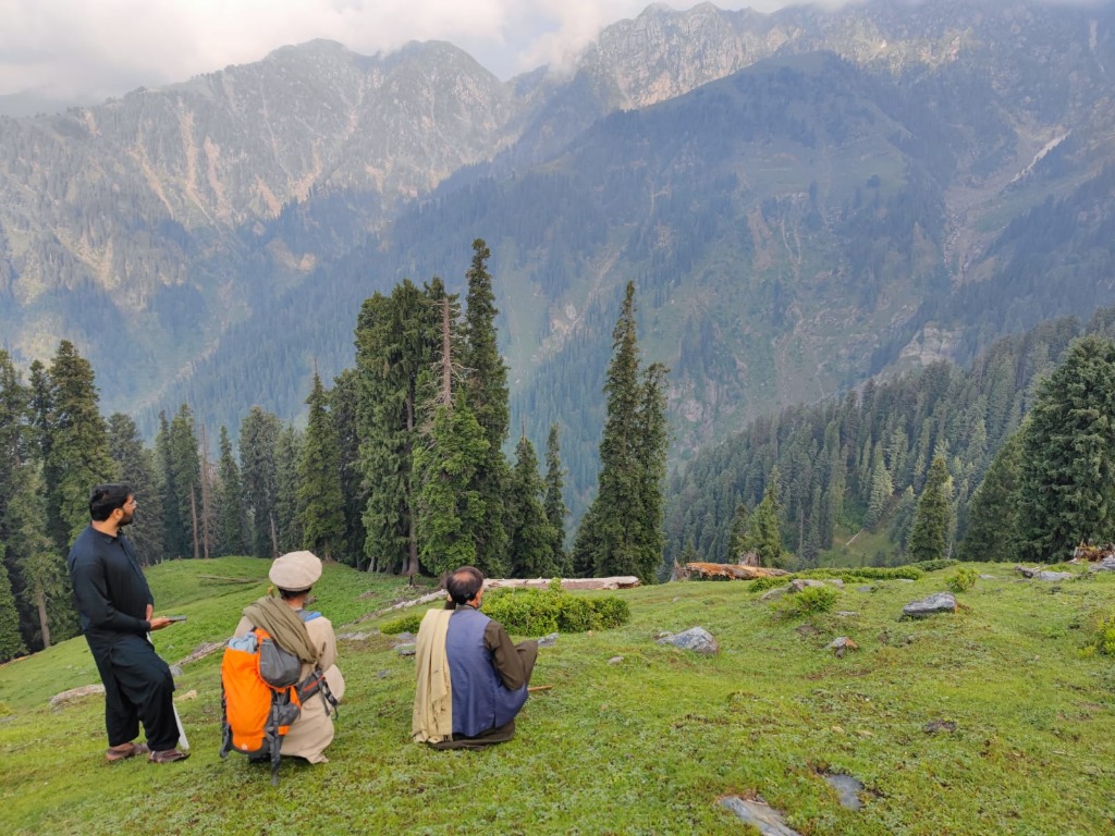 Khyber Nature Society field researchers conducting surveys in the high mountain valleys of northern Pakistan